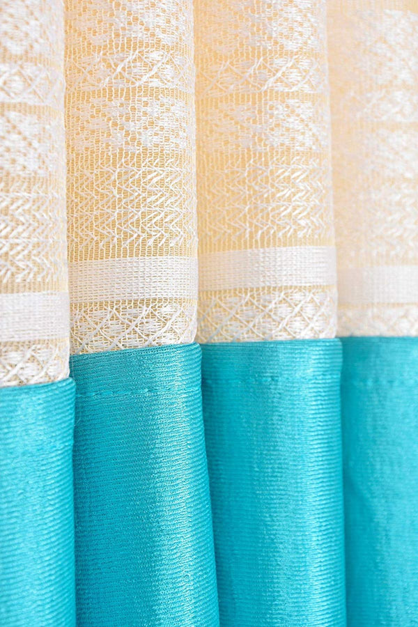 Net Patch Stylish Polyester Curtains for Home Decor, Pack of 2pcs My Store