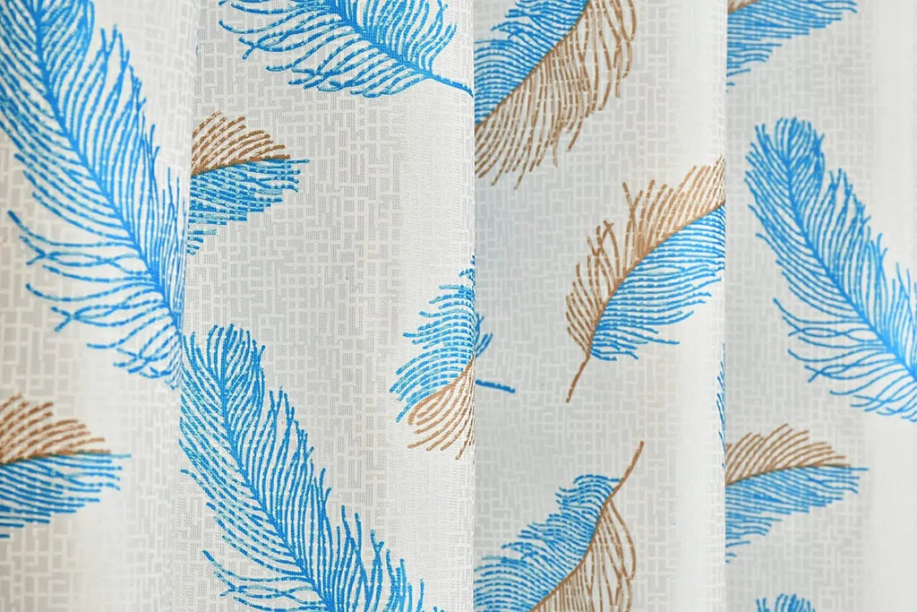 Printed Polyester Window & Door Curtains, Pack of 2pcs Vedartah