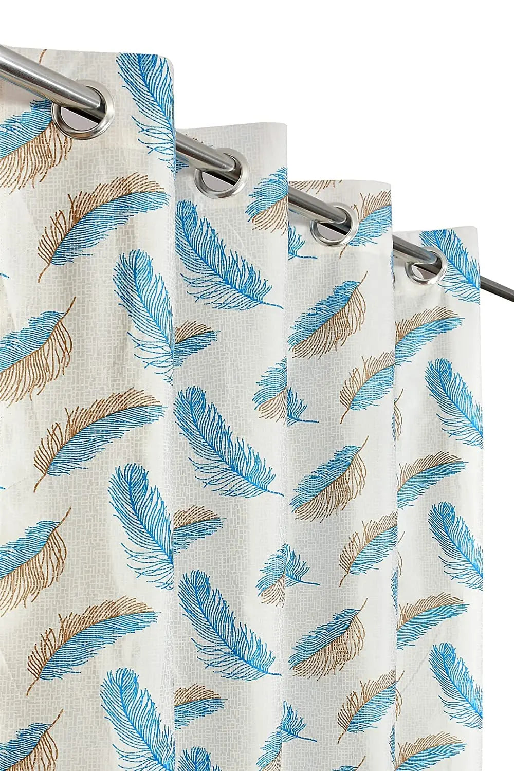 Printed Polyester Window & Door Curtains, Pack of 2pcs Vedartah