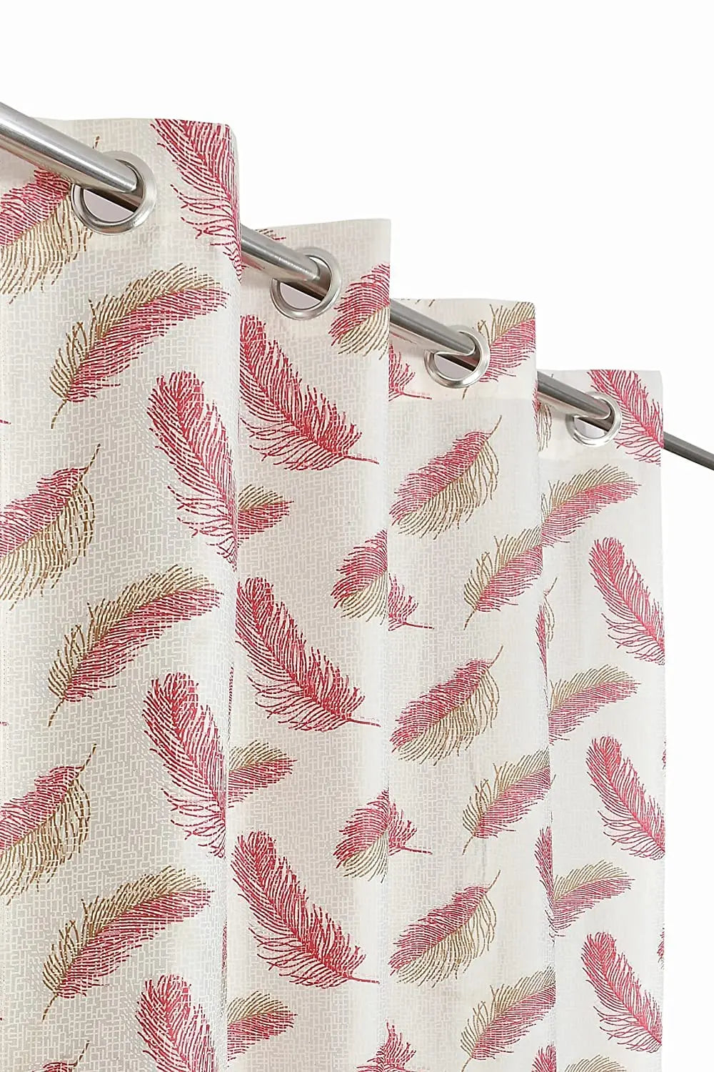Printed Polyester Window & Door Curtains, Pack of 2pcs Vedartah