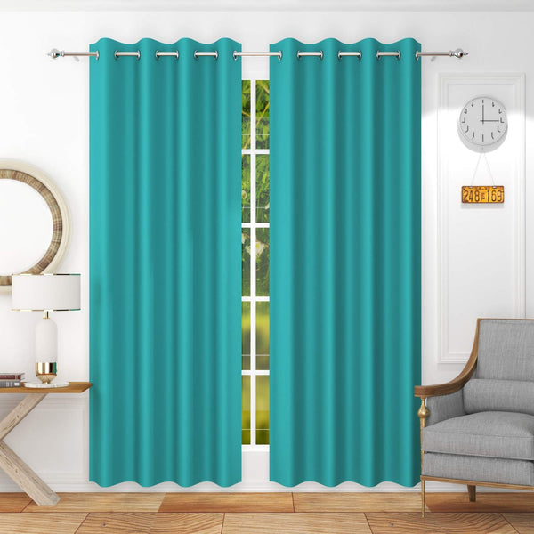 Room Darkening Plain Blackout Curtains for Rooms, Set of 2 My Store