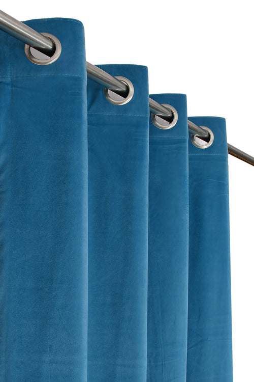 Dark Brown Plain Polyster Door Curtain My Store