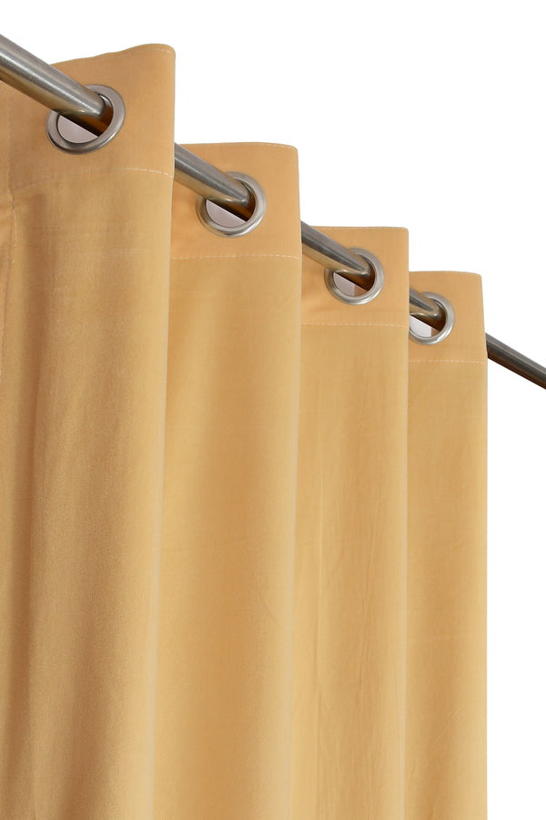 Dark Brown Plain Polyster Door Curtain My Store