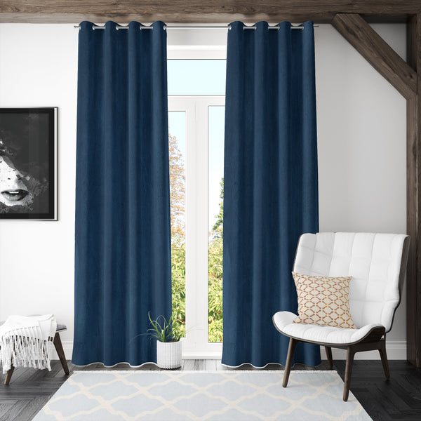 Dark Brown Plain Polyster Door Curtain My Store