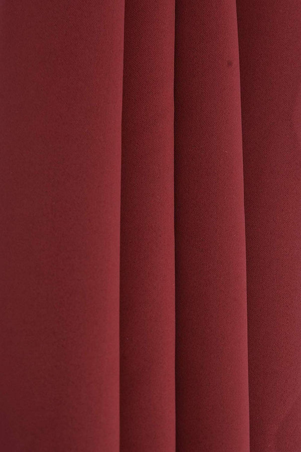 Blackout Noise Reduction Maroon Curtains, Pack of 2 Pieces My Store