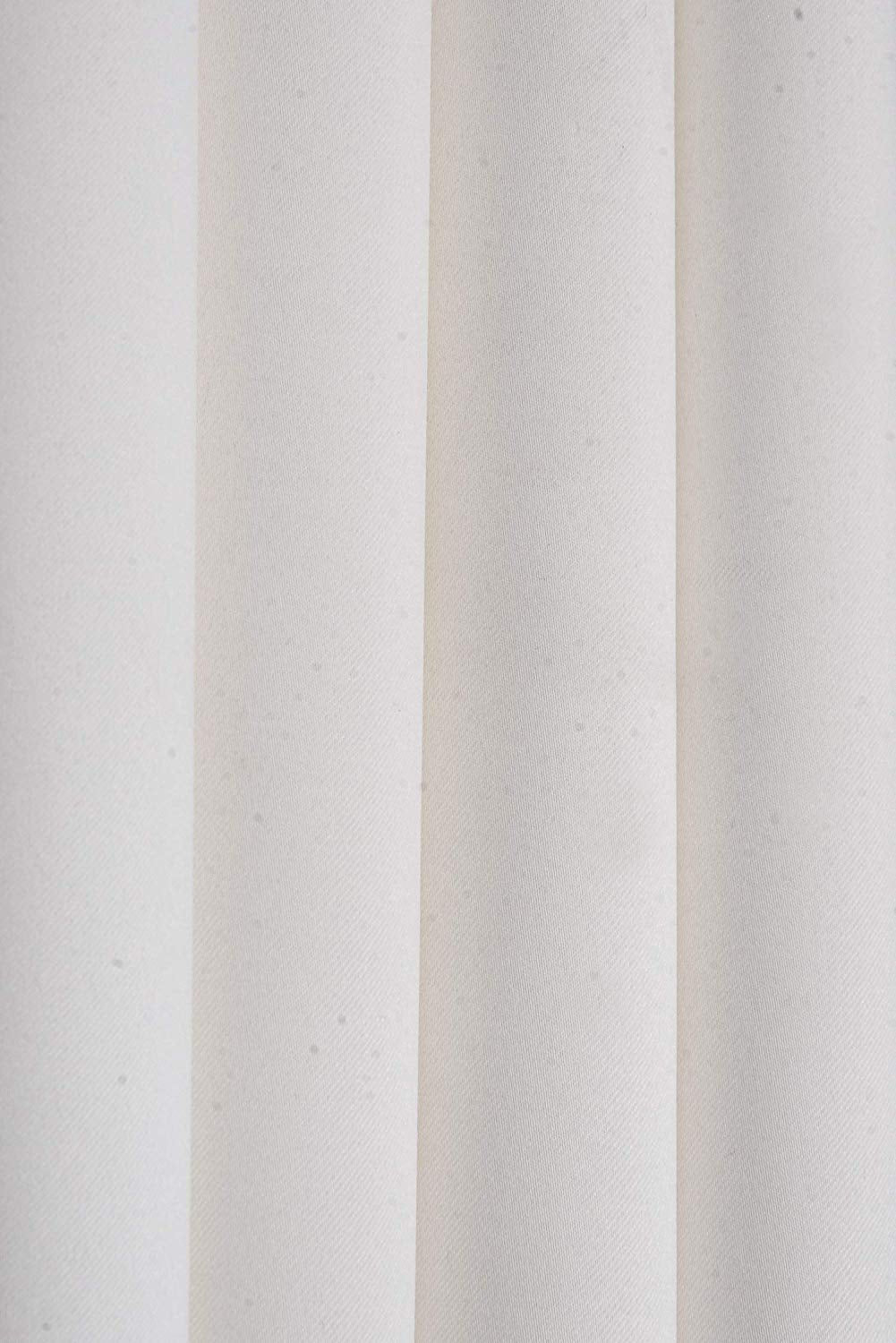White Plain Room Darkening Blackout Door Curtain, Pack of 2 My Store